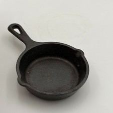 Lodge Cast Iron Mini Skillet 3.5” USA Made Small Fry Pan NEW Spouts Ashtray picture