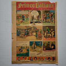 Scarce 1938 PRINCE VALIANT: Comic Strip | Single Page VG/FN Hal Foster Original picture