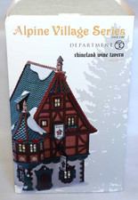 DEPT 56 RHINELAND WINE TAVERN ALPINE VILLAGE CHRISTMAS 4025237 picture