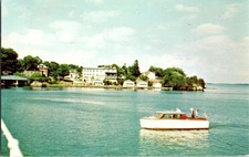 Gananoque Inn Thousand Islands Tour Boat Ontario Canada Postcard Vintage picture