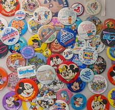 MYSTERY BOX 10 Original Vintage 80's Disneyland Buttons ONLY $35 + ship picture