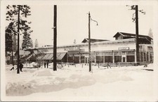 RPPC Westwood California Winter Street Scene Club Billiard Parlor 1910s Lassen  picture