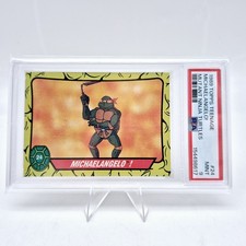 1989 Topps TMNT Ninja Turtles Michaelangelo #24 PSA 9 1st Edition Rookie Card  picture
