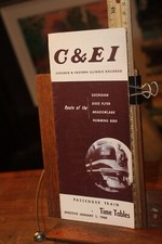 Vintage Railroad Time Table January 1 1960 C&EI Chicago Eastern Illinois  picture