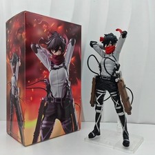 21cm Attack on Titan Eren Jaeger Mikasa Ackerman PVC Anime Figure Collectible To picture