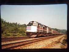QB14 VTG 7X5 B&W Railroad Train Locomotive Engine 318 picture