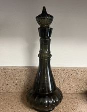 Vintage Jim Beam I Dream of Jeannie Genie Bottle 1964 Smoke Green Glass Decanter picture
