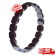 TACBSP Hematite Bracelet for Men Natural Stone Hematite Bracelet Black Stretc... picture