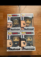 Funko Pop The Sopranos 4 Boxed Figures. Tony x2, Chris, Junior. picture