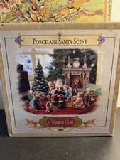 Grandeur Noel 2002 Porcelain Christmas Scene Collector's Edition Complete Boxed picture