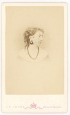Countess Waleska Aristocracy CDV Photo Le Jeune Paris Carte de Visite 1860s picture