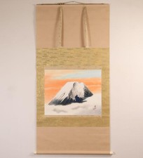 Japanese painting Soju Maekawa Dawn Fuji Japanese art ink on paper aged conditio picture