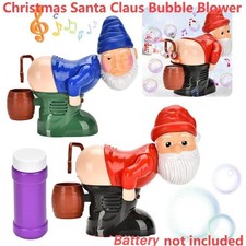 Funny Santa Bubble Butt Machine Toy Bubble Blower + bubble blowing santa picture