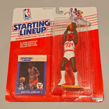 1988 Kenner Starting Lineup Michael Jordan Figure & Card 1st Year Sealed Bulls picture