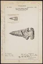 Victor Rubber Company V Brand Trademark 1899 Manufactured Rubber Goods picture