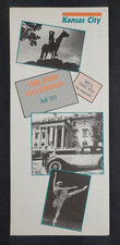 1989 Kansas City Missouri MO Fall Tourist Event Guide Vintage Travel Brochure picture