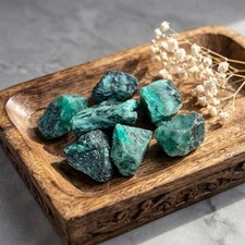 3PC Natural Emerald Rough Specimen Raw Gemstone Crystal Healing Mineral Gift picture