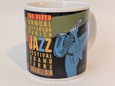 Starbucks Jefferson Parish Jazz Festival Mug Cup ~ Garry Trudeau Artwork ~ VGUC picture