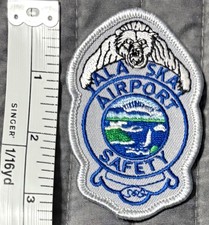 Vintage Obsolete Alaska AK Airport Safety Patch picture