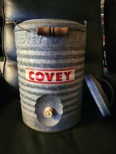 Vintage 3 gallon Covey Water Cooler - Galvanized Steel picture