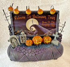 Hawthorne Village Nightmare Before Christmas Welcome to Halloween Town Lighted picture