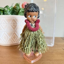 Vintage 60s Knickerbocker Kewpie Hula Girl 6.25