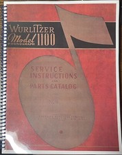*NEW* Wurlitzer 1100 SERVICE INSTRUCTIONS & PARTS CATALOG FULL COLOR *132 PAGES* picture