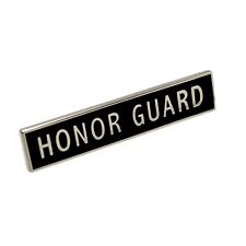 Honor Guard Citation Bar Police Uniform Merit Award Commendation Silver picture