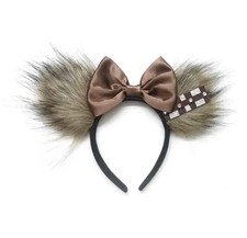 NEW Disney STAR WARS Mickey Ears CHEWBACCA Hat Headband CHEWY Fur Ears WOOKIE picture