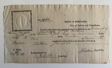 1799 U.S. Customs Certificate — Canton China Trade & Hyson Tea — Boston — picture