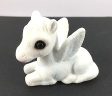 Vintage ULTRA RARE Josef Originals Flocked BABY PEGASUS W/ Original Sticker  NOS picture