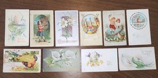 Antique Lot Of 10 Easter Postcards Fabulous Collection All Offers Considered  picture