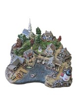 DANBURY MINT Fisherman's Cove by Colin Gough Fishing Village 4 Piece picture