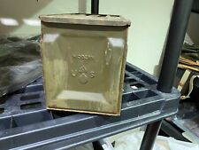 ORIGINAL WWII US ARMY TANK, HALFTRACK JEEP .50 MG AMMO CAN picture