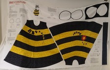 Vintage VIP Cranston BEE COSTUME Size 2-4 CUT AND SEW Fabric Panel picture