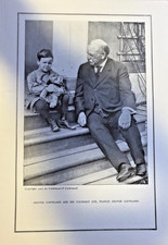 1909 Vintage Magazine Illustration Grover Cleveland Son Francis Grover Cleveland picture