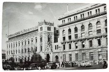 Postcard Post Office Mexico City Oficina de Correos Old Cars, RPPC Real 1940/50s picture