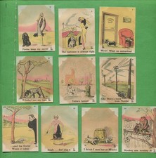 1937 Dogs by Zito Lot of 10 Vintage Humor Cards picture