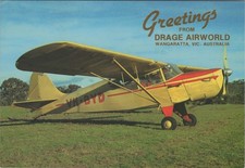 Auster J.5G VH-BYD Airplane Drage Airworld Wangaratta Australia Postcard AV5 picture