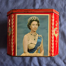 Gray Dunn 1959 Queen Elizabeth II St Lawrence Seaway Biscuit Tin Ad picture
