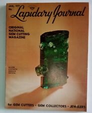 VTG Lapidary Journal Gem Cutting Magazine  January 1977 Gilson Synthetic Emerald picture