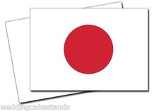 Japanese FLAG Japan 3 inch VINYL DECAL STICKERS 4 Pack picture