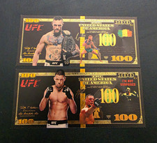 UFC Conor McGregor & Nate Diaz $100 Novelty Banknotes - Lot Of 2 picture