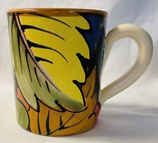 Starbucks Mug CIAO ITALYA By Bellini Fall Autumn Leaves Cup 4.25” Made In Italy picture