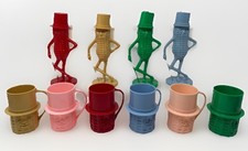 Vintage Planters Mr Peanut Banks Mugs Lot 10 1950s 60s Plastic USA Advertising picture