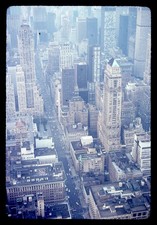 SL24 Slide 1970's New York City Skyline 5th Ave 557a picture