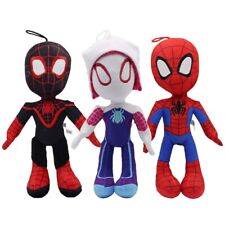 3pc Spider-Man: Across the Spider-Verse Plush Doll Spider-Gwen Miles Figure Doll picture