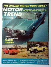 Motor Trend Vintage 1967 Car Magazine Vol. 19 No. 3 March Illustrated picture