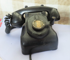 Vintage Leich 901B Rotary w/ Front Hand Crank Magneto Telephone, 1940s, TESTED picture