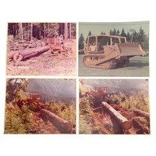 Vintage 1980s Komatsu D65E Logging Bulldozer Set of 4 11x14 Prints Mountains picture